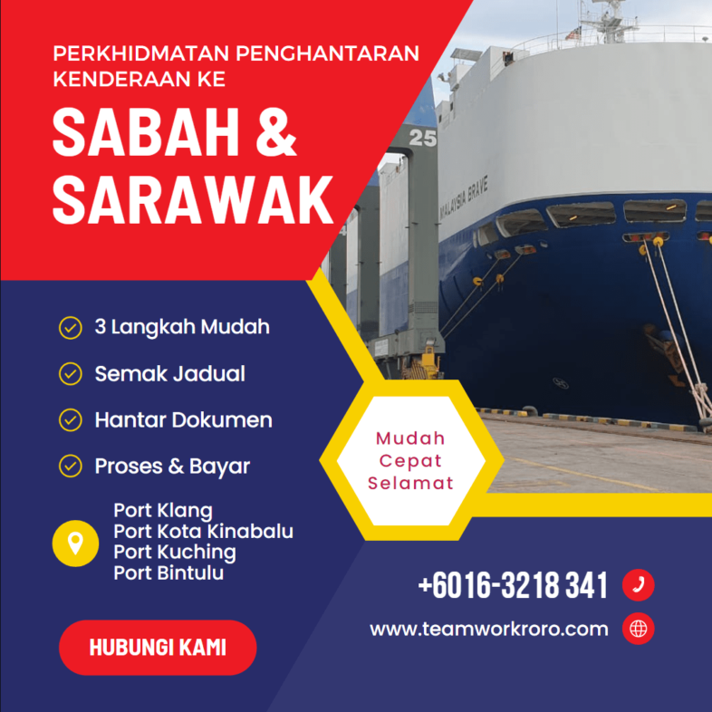 Cara Hantar Kereta dari Sarawak ke Semenanjung